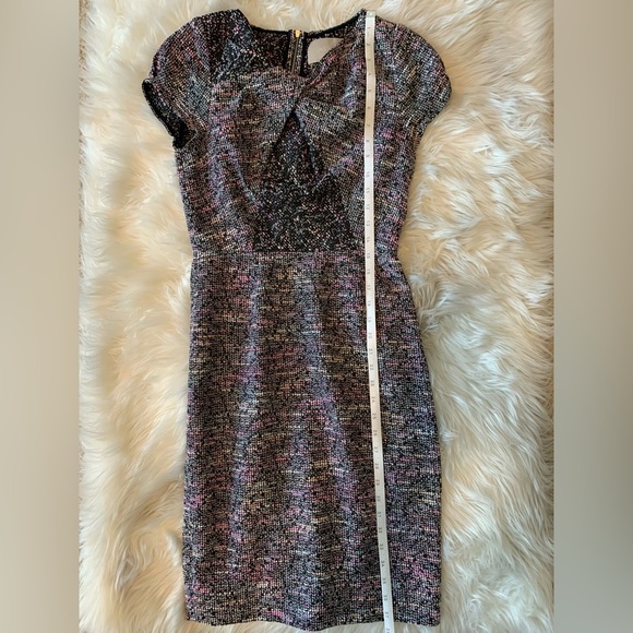 Jason Wu Twist Front Tweed Midi Cocktail Sheath Dress - Size 2 - Picture 12 of 14